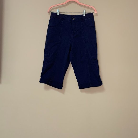 Lee Pants - LEE RELAXED FIT BLUE KHAKI CAPRI SIZE 10  #15